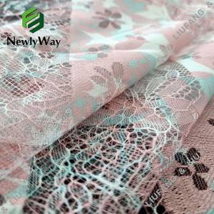 8 Year Exporter Flocking Tulle - polyester cotton warp knitted printed mesh lace fabric online wholesale for dressmaking – Liuyi