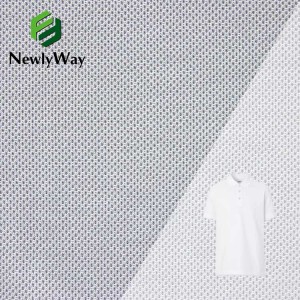 Sportswear fabric recycled polyester hockey ball mesh fabric knitted bird’s eye fabric Spring and autumn basketball shirt cloth