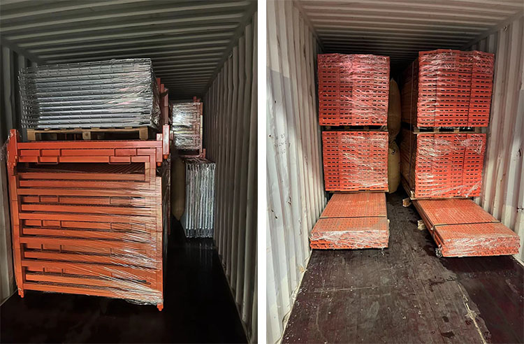 Wire Decking Pallet Rack and Stack Rack Shipped To Canada