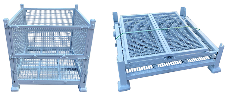 Collapsible Metal Pallet Boxes Shipped to Singapore