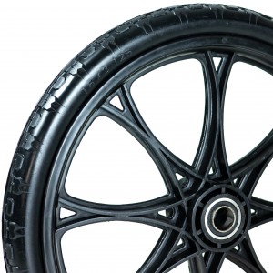 Pu Foam Wheel 16×2.15 wheelbarrow tire plastic spoke rim for kids bicycle