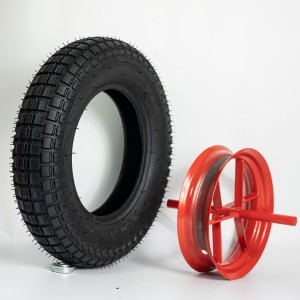 Pneumatic Inflatable Rubber 3.50-8 Wheelbarrow Wheel Barrow Tire Wheel with 350-8