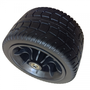 New Arrival China 16 Inch 4.00-8 Knobby Pattern Flat Free Tire with Steel Rim for Wheelbarrow