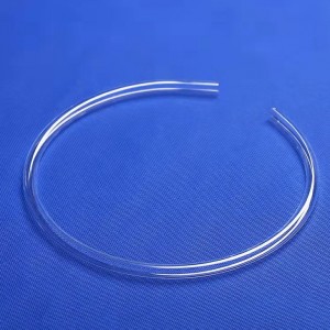 Curved shape fused Quartz Glass Tube for UV lamp