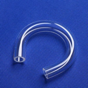 Curved shape fused Quartz Glass Tube for UV lamp