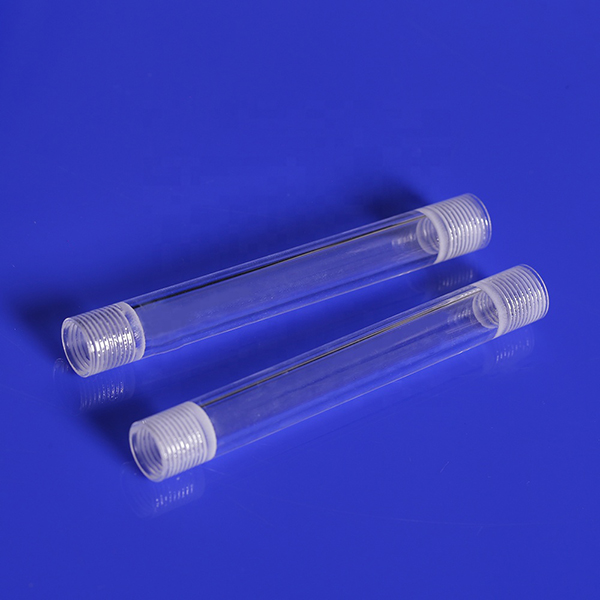 Custom Fabrication Quartz Threaded tube (2)