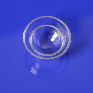 clear optical transparent fused silica glass dome lens for camera dome cover