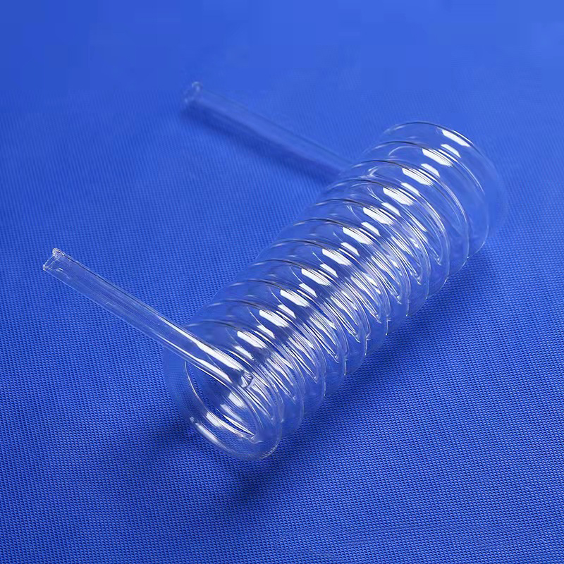 quart glass coil tube for lamp