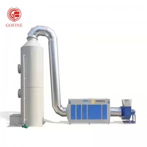 Waste gas treatment purification tower