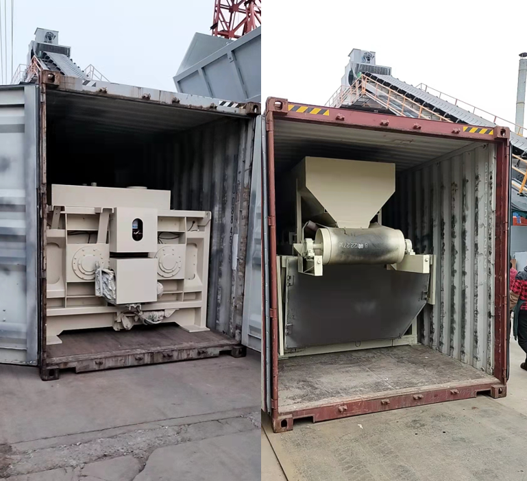 HZS75 batching plant delivery