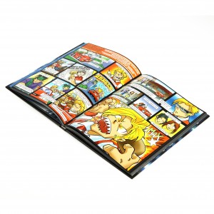 Custom China hardcover childrens/kids comic book slipcase printing