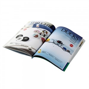Softcover design custom brochure/flyer/catalogue book printing in China with FSC certificate