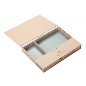 custom corrugated craft grayboard magnet lid drawer gift box with window printing/print