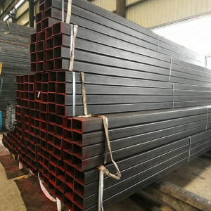 Promotion 40x40mm 6m length black iron square tube steel pipe for construction