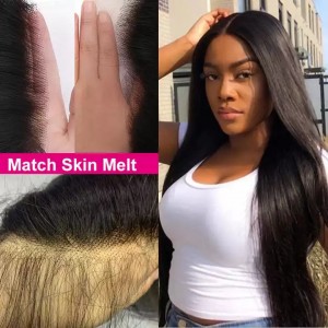 150% 220% Human Hair Lace Frontal Wigs For Black Women,Wholesale Brazilian Virgin Hair HD Transparent Lace Front Wig Vendor