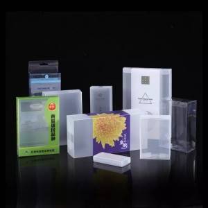 Gift packaging folding Clear PET PVC PP Transparent Plastic Box