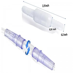 Oxygen Swivel Tubing Connector For Nasal Oxygen Tube