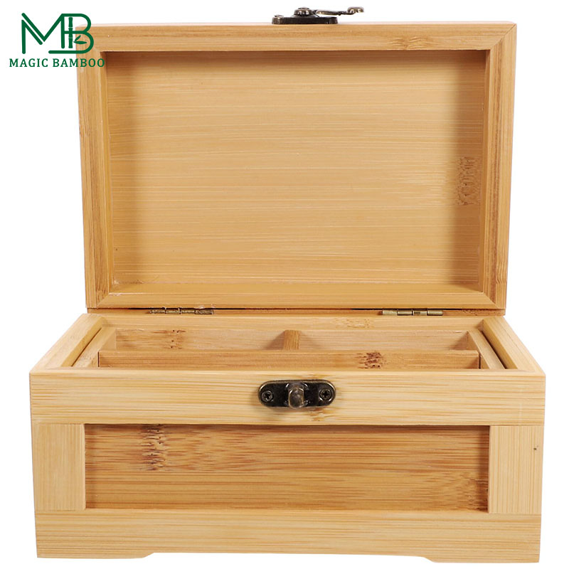 Bamboo Retro Jewelry Case Storage Box