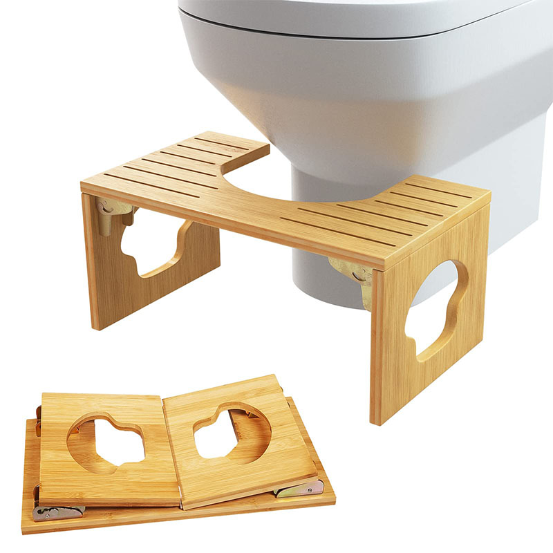 Embrace comfort and health with the Bamboo Potty Stool – Foldable Toilet Stool