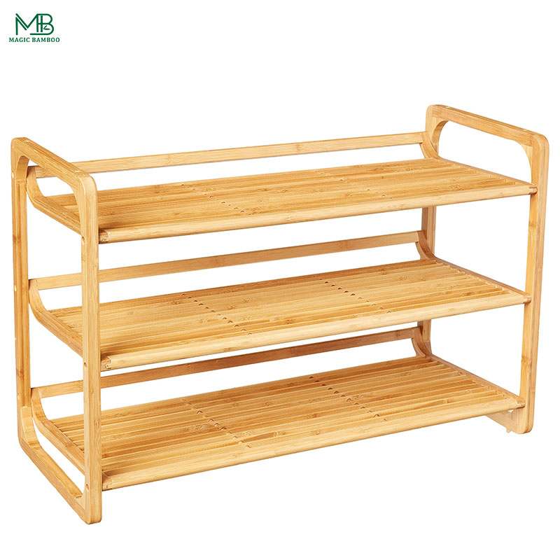 Stylish Bamboo Shoe Rack Shelf
