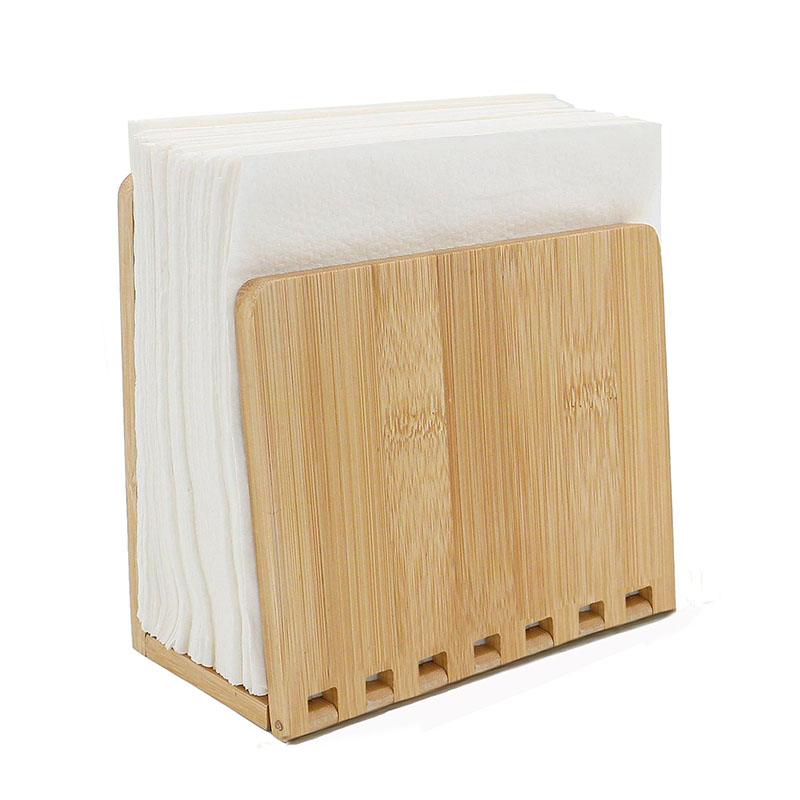 Choice for Green Living: Adjustable Wooden Bamboo Napkin Holder
