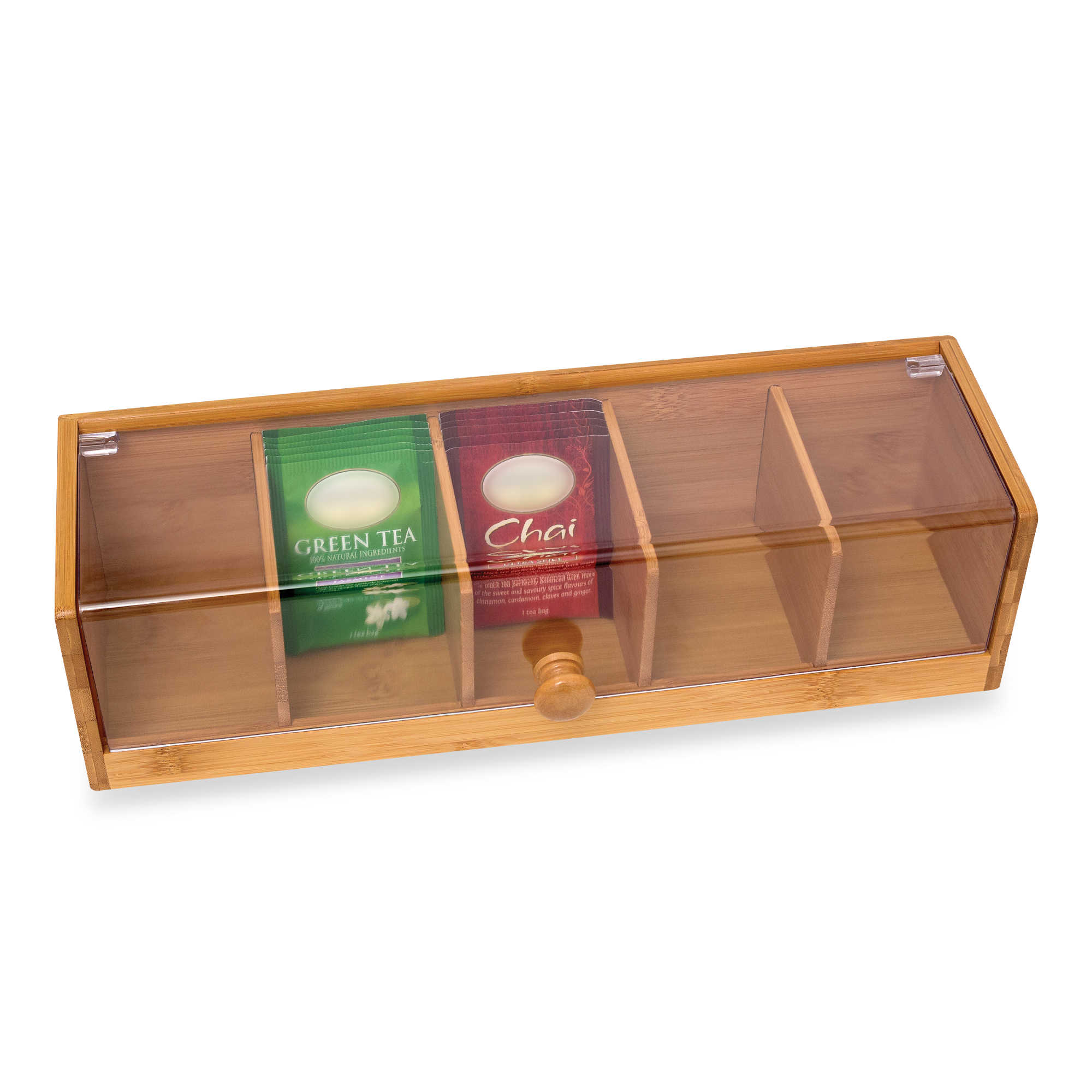 Organize your tea collection with the factory direct bamboo tea bag storage box