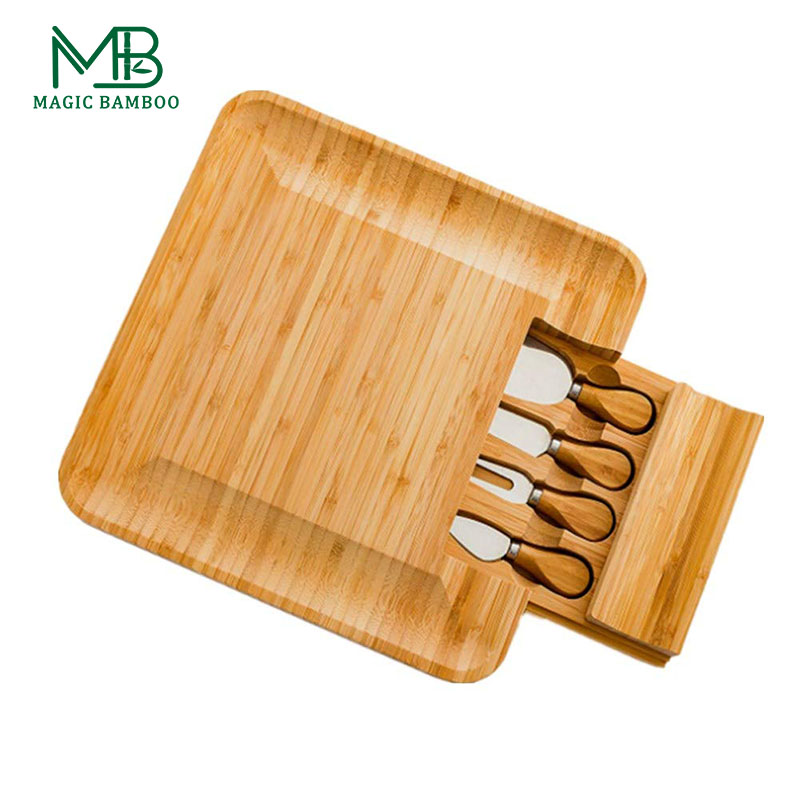 Bamboo Square Charcuterie Cheese Board