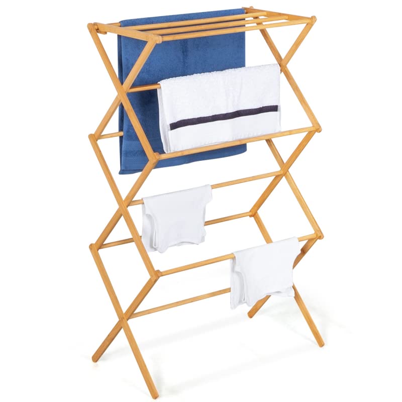 Factory Foldable Bamboo Accordion Clothes Dryer: Your Eco-Friendly Laundry Drying Solution