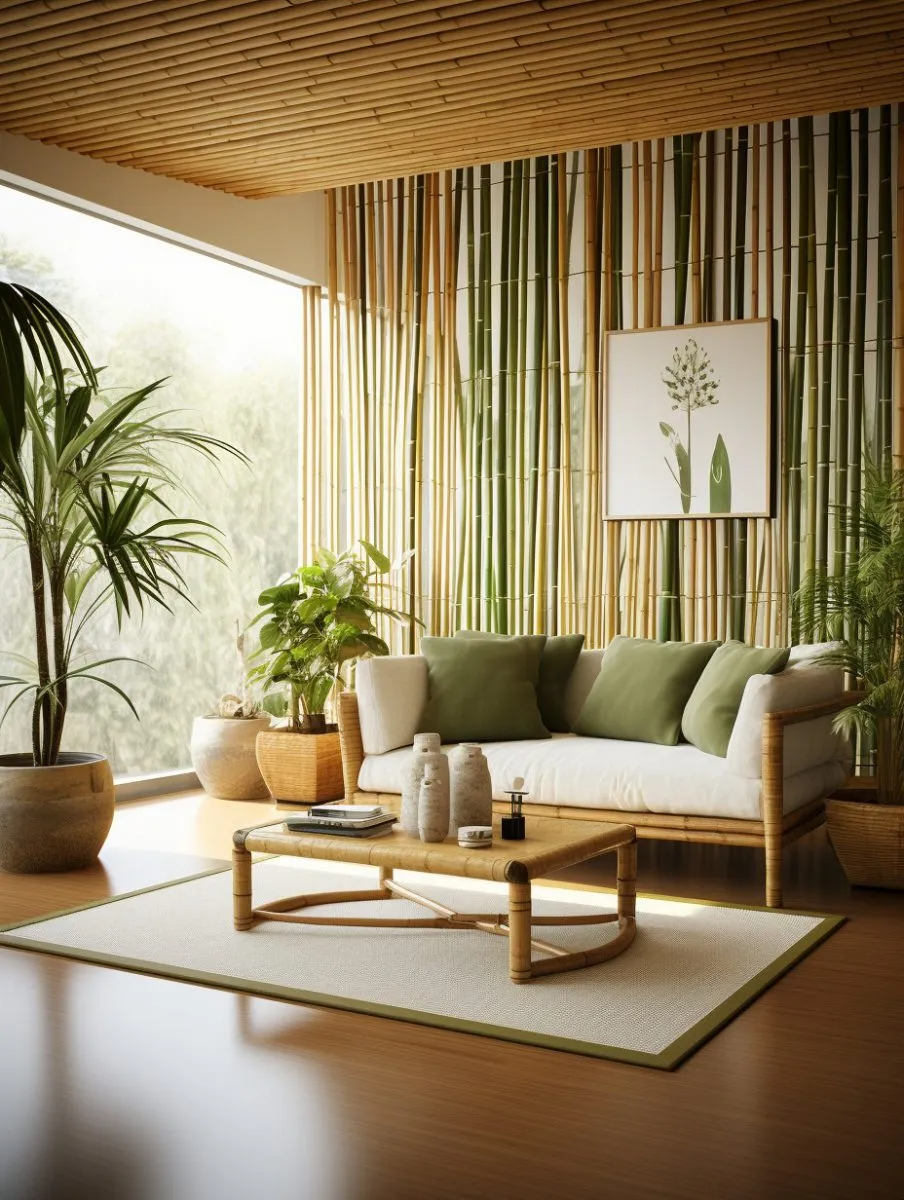 Shenja e shtëpisë me bambu