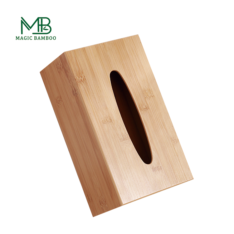 Опростете и разкрасете вашето пространство с обикновен правоъгълен държач за хартия от естествен бамбук
