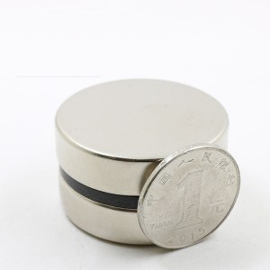 30 years factory round/circle/disc neodymium magnet different size customized