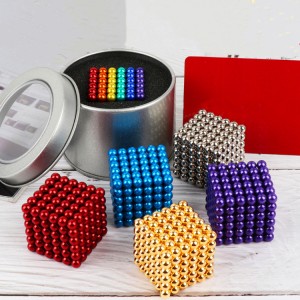Топла продажба на магнетни топки со неодимиумска магнетна сфера Bucky Rainbow