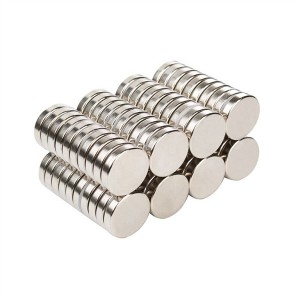 Magnetên neodymiumê yên dîskek cylinder magnetîkî yên bihêz