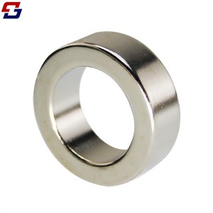 Permanent Magnetic Materials N52 Nickel Neodymium Ring NdFeB Neodymium Magnet with Hole