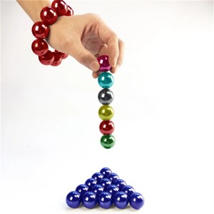Factory Wholesale Neodymium Magnet Sphere Bucky Rainbow Magnetic Balls a hannun jari