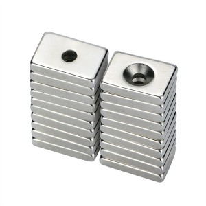 Napakahusay na Force Magnet Customized Grade N52 Neodymium Countersunk Magnet Supplier