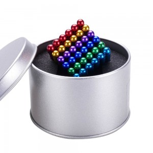 Neodymium Magnet Sphere Bucky Rainbow Magnetic Balls a hannun jari