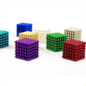हॉट सेल इंडस्ट्रियल मोठा आकार 216pcs रंगीत बक मॅग्नेट बॉल्स रंगीत निओडीमियम मॅग्नेट बॉल्स