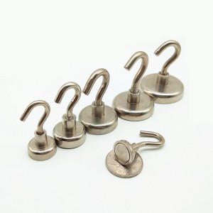 20 Years Factory Supplier Permanent Neoydmium Magnetic Hooks D20