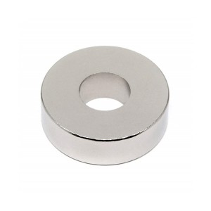 Permanent Neodymium Magnet Ring Form Ni-beläggning