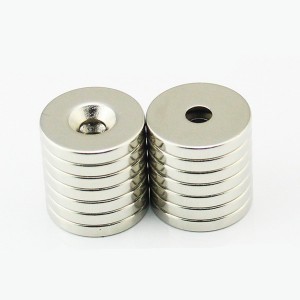 NdFeB Countersunk Round Shape Strong Powerful Magnet