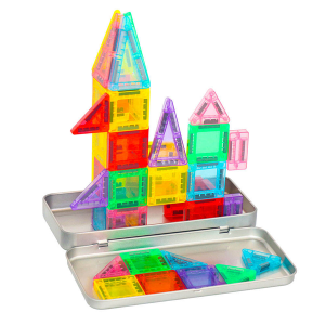 Travel Magnetic Construction Set Mini Magnetic Tiles Safe ABS Plastic