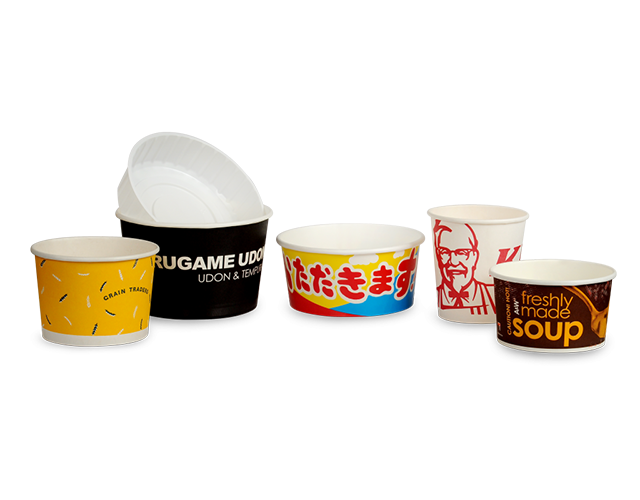 Custom Logo Paper Packaging Disposable Ice Cream Cup With Personal Logo With Lids