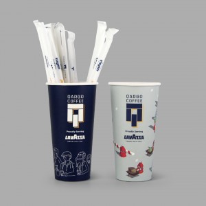 Custom Design Branded Logo Printed Hot/Cold Coffee Takeaway Packaging Series For Cafes