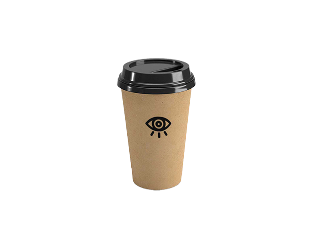 Customized Disposable Beverage Biodegradable Single Wall Paper Coffee Cups with lid