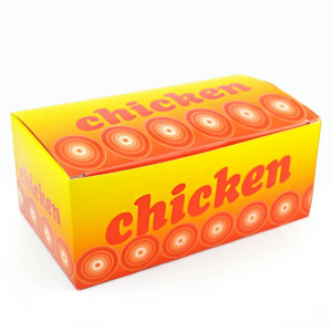Özel Baskı Logo Fast Food Paket Servisi Olan Restoran Kızarmış Tavuk Kağıt Yiyecek Kutusu