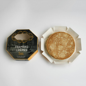 Aṣa Titẹjade Logo Factory Osunwon Biodegradable Bakery Paper Waffle Cone Packageging Box Fun Ounjẹ