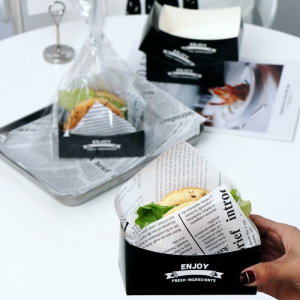 Take Out Box Sandwich Take Out Mini Burger Boxes Toast Holding Bread Tray For Take Out Food Paper Box