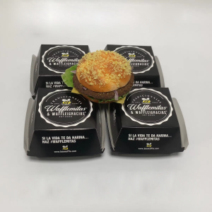 Wholesale Thickened Double-Layer Hamburger Packaging Food Container: Hamburger Box Take-Away Snack Food Box