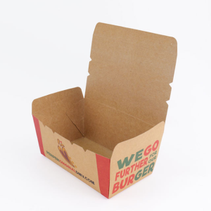 Custom Biodegradable Lunch Fried Chicken To-Go Take Out Paper Box Takeaway Fast Food Packaging Kraft Paper Container Boxes